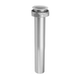 Jaclo® 2348-SB 2348 Flanged Tailpiece, 12 in L, 1/2 in NPT Connection, Satin Brass