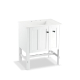 Kohler® 5289-1WA Tresham® Vanity, 34-1/2 in OAH x 30 in OAW x 22 in OAD, Freestanding Mount, Linen White Cabinet