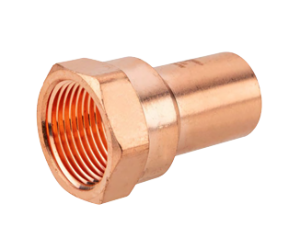 Merit Brass MB32090N 1-1/2" CopperPress® X FIP Street Adapter with VIPR® Press Ring