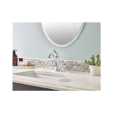 DELTA® 594-CZMPU-DST Linden® Lavatory Faucet, 1.2 gpm Flow Rate, 5-1/4 in H Spout, 1 Handle, Pop-Up Drain, 1 Faucet Hole, Champagne Bronze, Traditional