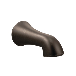 Moen® 195386ORB Non-Diverter Tub Spout, Wynford™, 7-15/16 in L, 1/2 in Slip-Fit Connection, Metal, Oil Rubbed Bronze