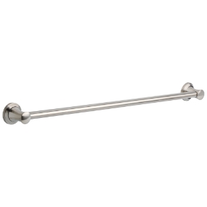 DELTA® 41736-SS Transitional Decorative Grab Bar, 36 in L x 1-1/4 in Dia, Stainless, Stainless
