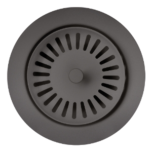 Blanco 240334 Color-Coordinated Waste Flange, 4-1/2 in L, For Use With 3-1/2 in Drain Kitchen Sinks, Metal, Cinder