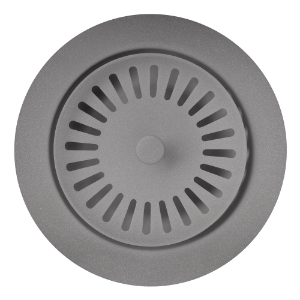 Blanco 240335 Color-Coordinated Waste Flange, 4-1/2 in L, For Use With 3-1/2 in Drain Kitchen Sinks, Metal, Metallic Gray