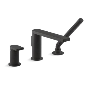 Kohler® 73078-4-BL Composed® Bath Faucet, 8 gpm Flow Rate, Matte Black, 1 Handle, Traditional