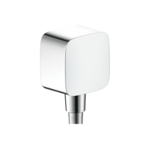 Hansgrohe 27414001 PuraVida® Wall Outlet, 1/2 in FNPT, Brass, Polished Chrome