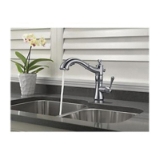 DELTA® 4353-DST Linden® Kitchen Faucet, 1.5 gpm Flow Rate, 120 deg Swivel Spout, Chrome, 1 Handle, 1/3 Faucet Holes