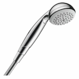 Hansgrohe 06497000 1-Jet Hand Shower, Croma E 75, 1.5 gpm, 1 Spray, 2-7/8 in Dia Head, 1/2 in, Polished Chrome