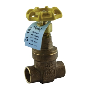 Apollo™ 30LF04801 102S-LF Non-Rising Stem Gate Valve, 2 in Nominal, Solder End Style, 125 lb, Bronze Body, Handwheel Actuator