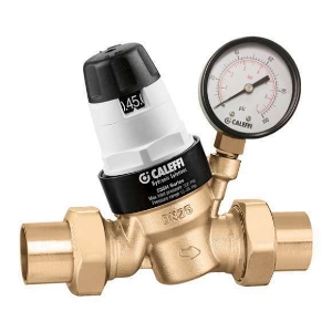 Caleffi 535950HA 535H Pre-Adjustable Pressure Reducing Valve, 3/4 in, C, 12.5 gpm, Forged Brass Body