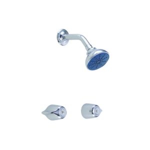 Gerber® G0048220 Classics™ Two Handle Threaded Escutcheon Shower Only Fitting with IPS/Sweat Connections, 1.75 gpm, Chrome