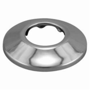 Keeney Sure Grip™ 1801PC Shallow Flange With Set Screw, 1-1/2 in ID x 1-5/8 in OD, Steel, Polished Chrome
