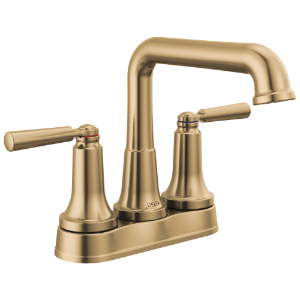 DELTA® 2536-CZMPU-DST SAYLOR™ Centerset Bathroom Faucets, Champagne Bronze, 2 Handles, Metal Pop-Up Drain, 1.2 gpm Flow Rate
