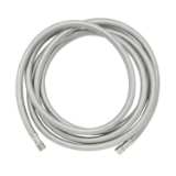 PlumbShop® PLS0-120IM P PLS0-IM Flexible Ice Maker Connector, 1/4 in Nominal, Compression End Style, 120 in L, 125 psi Working, Reinforced PVC/Braided Stainless Steel