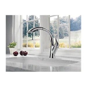 DELTA® 4353-RB-DST Linden® Kitchen Faucet, 1.5 gpm, 120 deg Swivel Spout, Venetian Bronze, 1 Handle, 1/3 Faucet Holes