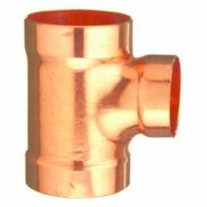 EPC 10046582 311-R Solder DWV Reducing Sanitary Tee, 3 x 3 x 2 in Nominal, C End Style, Wrot Copper