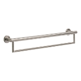 DELTA® 41519-SS Decor Assist™ Contemporary Towel Bar with Assist Bar, 24 in L Bar, 3 in OAD x 4-1/4 in OAH, Metal, Stainless