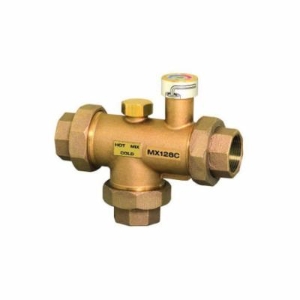 Honeywell MX127LF/U/U MX Series Large Proportional Thermostatic Mixing Valve, 1 in Nominal, Flanged End Style, 22 gpm Flow, Brass/Stainless Steel Body