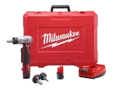 Milwaukee® M12™ ProPEX® 2432-22 Compact Cordless Expansion Tool Kit, 3/8 to 1 in Tubing, 12 VDC, Lithium-Ion Battery
