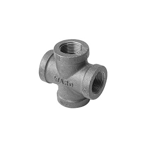 Ward Mfg ACR03116 WI-1107-G Straight Cross, 3/4 in, NPS, 150 lb, Malleable Iron, Galvanized