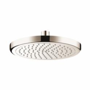 Hansgrohe 26465821 Croma 220 AIR 1-Jet Shower Head, (1) RainAir Spray, 2.5 gpm Maximum, Round Head, Ceiling Mount, Brushed Nickel