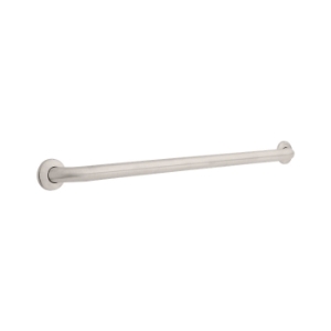 DELTA® 40136-SS Grab Bar, 36 in L x 1-1/2 in Dia, Stainless Steel, 304 Stainless Steel