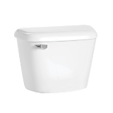 Mansfield® 170 WH Alto™ Tank and Cover Only With Trip Lever and Tank Liner, 1.6 gpf, 2 in Flush, 3-Bolt Tank to Bowl Connection, White