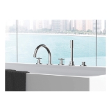 GROHE 25048003 Atrio® New Roman Tub Faucet, Residential, 12.6 gpm Flow Rate, 8 in Center, Polished Chrome