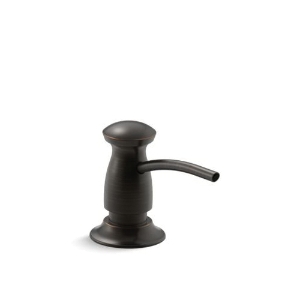 Kohler® 1893-C-2BZ Transitional Soap/Lotion Dispenser, 16 oz Capacity, Deck Mount, Solid Brass