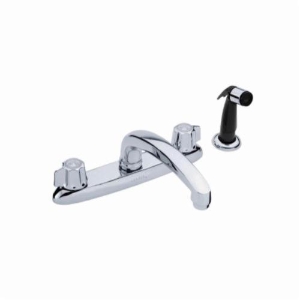 Gerber® G0042216 Classics™ Kitchen Faucet, 1.75 gpm Flow Rate, 8 in Center, Polished Chrome, 2 Handles