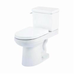 Gerber® G0020020 2-Piece Toilet, Wicker Park™ ErgoHeight™, High Elongated Bowl, 16-3/4 in H Rim, 12 in Rough-In, White