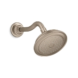 Kohler® 72773-BV Artifacts® Single-Function Shower Head, 2.5 gpm Min, 1 Spray, Wall Mount, Vibrant® Brushed Bronze