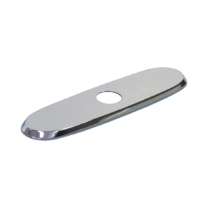 Elkay® LK132CR 3-Hole Traditional Escutcheon Plate, Residential, Polished Chrome