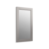 Kohler® 99665-1WT Damask® Framed Mirror, Rectangular Shape, 36-3/4 in L x 21-3/4 in W, Mohair Grey