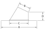 ECCO™ 200328 3AFS Adjustable Roof Flashing, Aluminum, 4 in H x 3-5/8 in ID x 9-3/8 in OD Pipe, 18 in W 18 in L Base