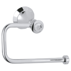 GROHE 40235000 Toilet Paper Holder, Kensington, 3-13/16 in H, Brass, StarLight® Polished Chrome