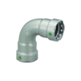 Viega MegaPress® 25215 90 deg Pipe Elbow, 1-1/4 in Nominal, Press, Carbon Steel