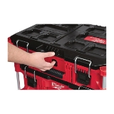 Milwaukee® PACKOUT™ 48-22-8424 Waterproof Flip Latch Tool Box, 6.6 in H x 16.1 in W x 22.1 in D