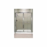 ELM® 60.403 Framed Premier By-Pass Door Shower Enclosure, Clear Tempered Glass, Polished Chrome, STYLEMATE®