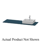 DURAVIT XS060HR9898 XSquare Console With (1) Right Cut-Out, 63 in L x 21-3/4 in W x 3/4 in H, Countertop with Vanity Sink