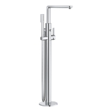 GROHE 23792001 Free Standing Ohm Bathtub Faucet, 1.75 gpm, StarLight® Polished Chrome, 1 Handle