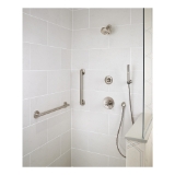 DELTA® 55085-SS Trinsic® Premium Wall Mount Hand Shower, 1 Shower Head, 2 gpm Flow Rate, 60 to 82 in L Hose, 1/2-14 Male NPSM Connection, Stainless