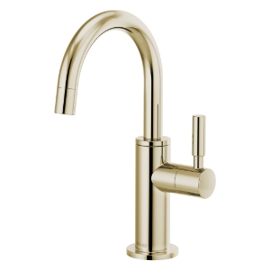 Brizo® 61320LF-C-PN Solna® Beverage Faucet, 1.5 gpm at 60 psi Flow Rate, Polished Nickel, 1 Handle
