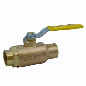 Apollo™ 70203HC 70-200-HC 2-Piece Ball Valve, 1/2 in Nominal, Solder End Style, Bronze Body, Standard Port, MPTFE Softgoods
