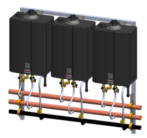 Rinnai® TRW03CUIP Interior Wall Hanging Rack, 3 Unit, Propane