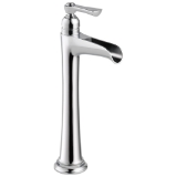 Brizo® 65461LF-PC Vessel Lavatory Faucet, Rook®, Commercial, 5-7/16 in Spout, 10-1/4 in H Spout, Polished Chrome, 1 Handle