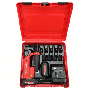 ROTHENBERGER ROMAX Compact TT Press Tool: 18V Li-Ion, Compact, Inline, For 1/2 in to 1 1/4 in Pipe, Copper/PEX