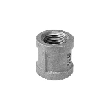 Ward Mfg AS03003 WI-1121-G Straight Coupling, 1/2 in Nominal, NPS End Style, 150 lb, Malleable Iron, Galvanized