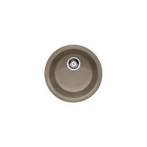Blanco 517699 Rondo™ Drop-In Bar Sink, SILGRANIT®, Circular, 17-11/16 in Dia, Granite Composite, Truffle