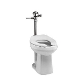 Mansfield® SmartHeight™ 1319 WH Adriatic™ Flush Valve Toilet, Elongated Bowl, 17 in H Rim, 10 in Rough-In, 1.28/1.6 gpf Flush Rate, White